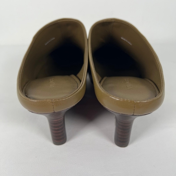 NWB VINCE. GENUINE LEATHER BENITA, CYPRESS LE Wedge Mules Slip-On Styling Sz 8 - Picture 12 of 16